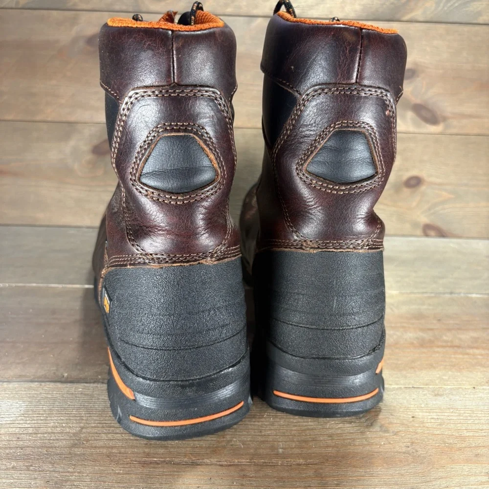 Timberland PRO Endurance mens size 13 wide shoes brown steel toe work boots